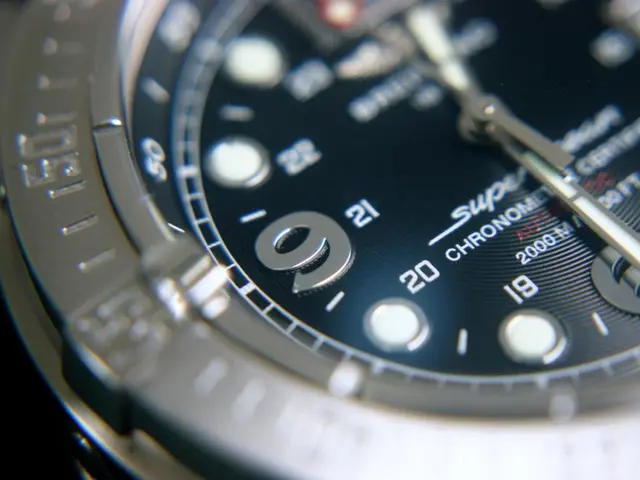 In the center of this picture we can see the watch and we can see the hands, dial, case and the...