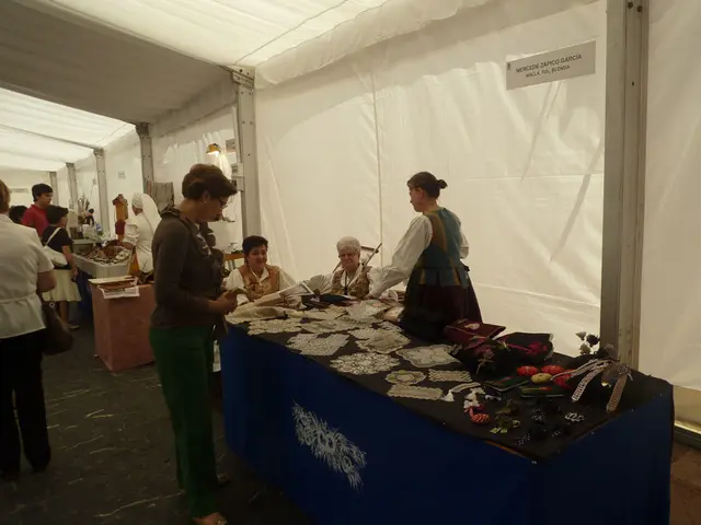 It looks like there might be some event going on, there are different stalls and few people were...